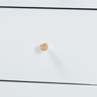 Baxton Studio Lucera Mid-Century White Twin Size 5-Piece Bobbin Bedroom Set