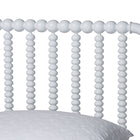 Baxton Studio Lucera Mid-Century White Queen Size 4-Piece Bobbin Bedroom Set