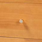 Baxton Studio Lucera Mid-Century Oak Brown Queen Size 4-Piece Bobbin Bedroom Set