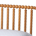 Baxton Studio Lucera Mid-Century Oak Brown Queen Size 5-Piece Bobbin Bedroom Set