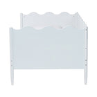 Baxton Studio Malaya Modern White Wood Full Daybed with Scalloped Edges