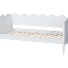 Baxton Studio Malaya Modern White Wood Twin Daybed with Scalloped Edges