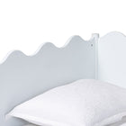 Baxton Studio Malaya Modern White Wood Twin Daybed with Scalloped Edges
