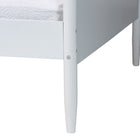 Baxton Studio Malaya Modern White Wood Twin Daybed with Scalloped Edges