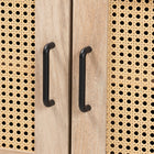 Baxton Studio Pavone Mid-Century Modern Oak Brown Wood Kitchen Cabinet