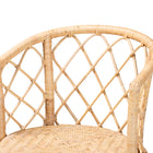 bali & pari Ayu Bohemian Light Honey Rattan Swivel Counter Stool