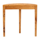bali & pari Jihan Modern and Contemporary Natural Real Burl Wood Half-Moon Console Table