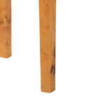bali & pari Jihan Modern and Contemporary Natural Real Burl Wood Half-Moon Console Table