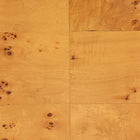 bali & pari Jihan Modern and Contemporary Natural Real Burl Wood Half-Moon Large Console Table