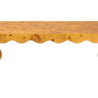 bali & pari Huxley Modern and Contemporary Natural Real Burl Wood Coffee Table
