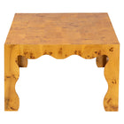 bali & pari Huxley Modern and Contemporary Natural Real Burl Wood Coffee Table