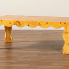 bali & pari Huxley Modern and Contemporary Natural Real Burl Wood Coffee Table