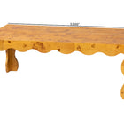 bali & pari Huxley Modern and Contemporary Natural Real Burl Wood Coffee Table