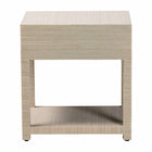 bali & pari Nata Bohemian Woven Natural Grasscloth 1-Drawer Nightstand
