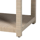 bali & pari Nata Bohemian Woven Natural Grasscloth 1-Drawer Nightstand