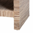 bali & pari Callan Bohemian Woven Natural Grasscloth 1-Drawer Nightstand