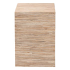 bali & pari Julia Bohemian Woven Natural Grasscloth 1-Drawer Nightstand
