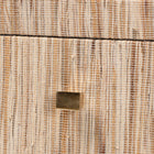 bali & pari Julia Bohemian Woven Natural Grasscloth 1-Drawer Nightstand