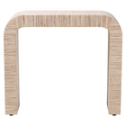 bali & pari Yareli Bohemian Woven Natural Grasscloth Console Table