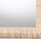 bali & pari Adino Bohemian Woven Natural Grasscloth Rectangle Accent Mirror