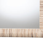 bali & pari Adino Bohemian Woven Natural Grasscloth Square Accent Mirror
