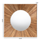 bali & pari Mosa Bohemian Pealed Grasscloth Accent Mirror