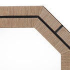 bali & pari Mirai Bohemian Woven Grasscloth Octagon Accent Mirror