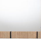bali & pari Mirai Bohemian Woven Grasscloth Rectangle Accent Mirror