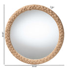 bali & pari Shara Coastal Braided Rope Accent Mirror