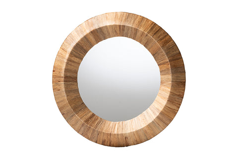 bali & pari Tarun Bohemian Grasscloth Accent Mirror