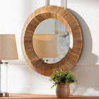 bali & pari Tarun Bohemian Grasscloth Accent Mirror