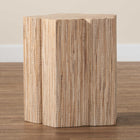 bali & pari Janeth Bohemian Woven Grasscloth End Table
