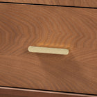 Baxton Studio Mandolin Mid-Century Ash Walnut Wood 2-Drawer Nightstand