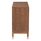 Baxton Studio Mandolin Mid-Century Ash Walnut Wood 6-Drawer Dresser