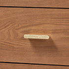 Baxton Studio Mandolin Mid-Century Ash Walnut Wood 6-Drawer Dresser