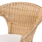 bali & pari Abbey Modern Bohemian Natural Rattan Dining Chair