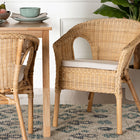 bali & pari Abbey Modern Bohemian Natural Rattan Dining Chair