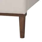 Baxton Studio Nikolai Mid-Century Channel Tufted Beige Fabric and Wenge Brown Wood 5-Piece Queen Bedroom Set