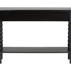 Baxton Studio Malinda Classic Black Wood 2-Drawer Console Table with Spindle Legs