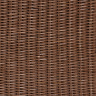 bali & pari Derris Bohemian Peanut Brown Braided Rattan 2-Piece Arm Chair and Footstool Set