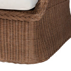 bali & pari Derris Bohemian Peanut Brown Braided Rattan Arm Chair