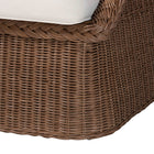 bali & pari Derris Bohemian Peanut Brown Braided Rattan 3-Piece Living Room Set