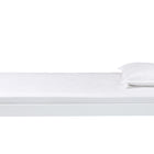 Baxton Studio Roni Modern White Wood Twin Platform Bed with Scalloped Edges