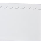 Baxton Studio Roni Modern White Wood Twin Platform Bed with Scalloped Edges