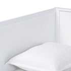 Baxton Studio Roni Modern White Wood Twin Daybed with Scalloped Edges