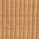 bali & pari Palm Scallop Natural Rattan Ottoman with Cushion - Handwoven Wicker Accent Bench or Footrest for Living Room, Bedroom, or Sunroom Decor, 39" Square