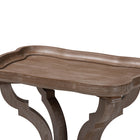 Baxton Studio Yannick French Country Antique Brown Wood End Table