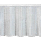 bali & pari Palm Bohemian White Scallop Rattan Console Table