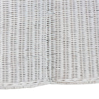 bali & pari Palm Scalloped Natural Rattan Coffee Table