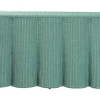 bali & pari Palm Bohemian Seafoam Green Scallop Rattan Console Table